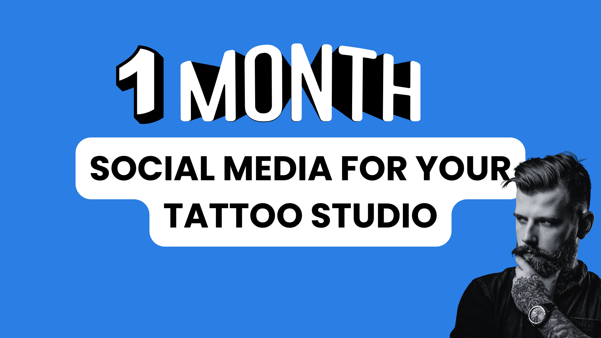 1 Month of Social Media Content for Tattoo Artists